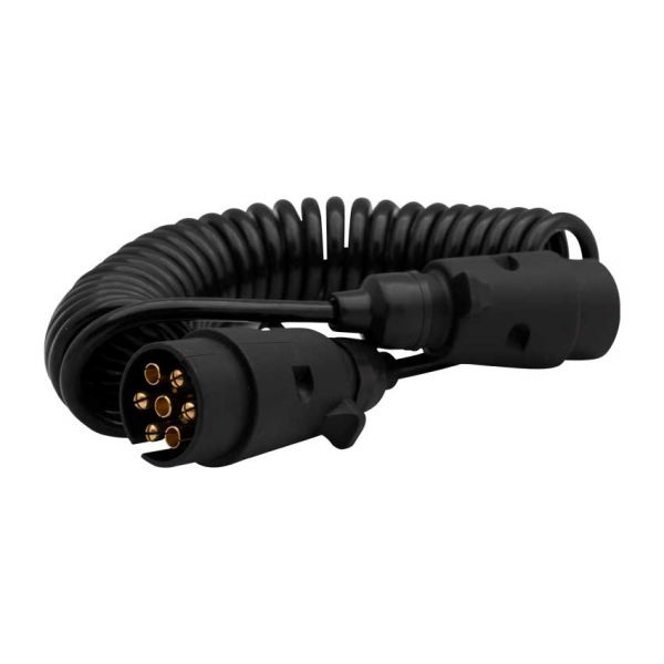 Câble en spirale 7 p. + 12v plugs