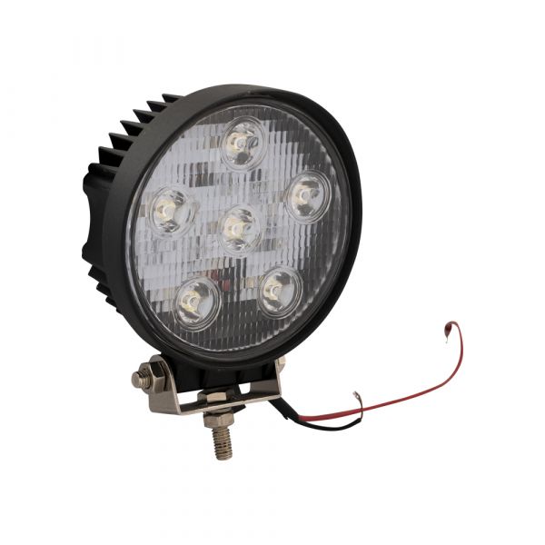 Lampe de travail Trailergear 6 LED, 18 watts 12-24 volts.