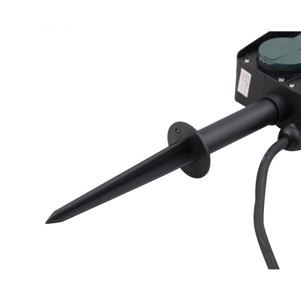 Prise de jardin AC avec brochette, 1,5 m.