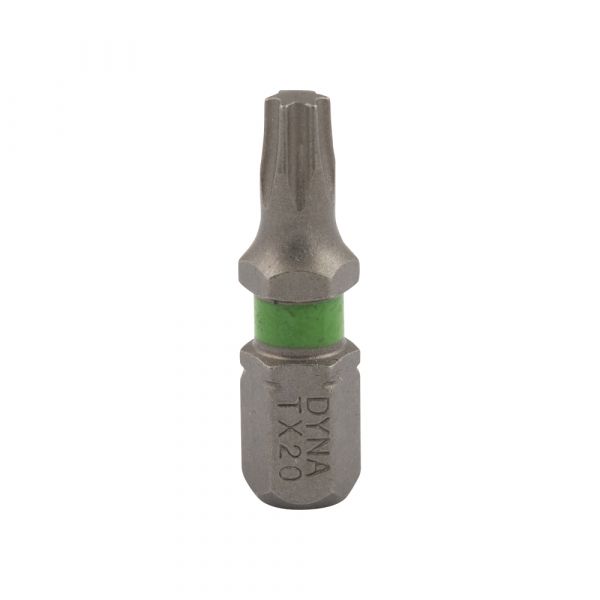 Embout à vis 25 mm tx-20 vert 10x