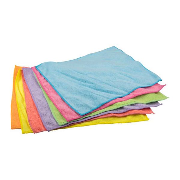 Des chiffons en microfibre fixent 7 pièces