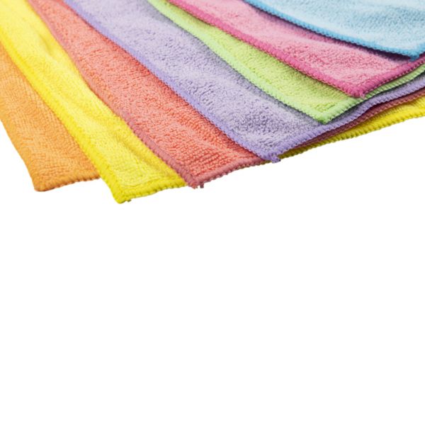 Des chiffons en microfibre fixent 7 pièces
