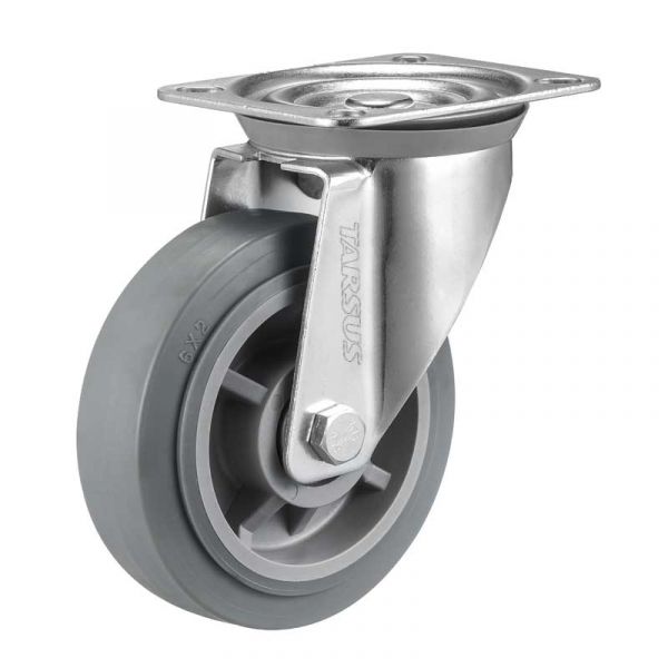 Roue pivotante Tarse 150 mm. tpr extra silencieux