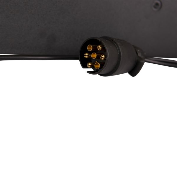 Barre lumineuse noire 0,75 m.7 broches