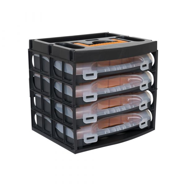 Armoire de tri 4 cartons.