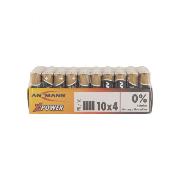 Pile alcaline AA LR6 40 pièces.