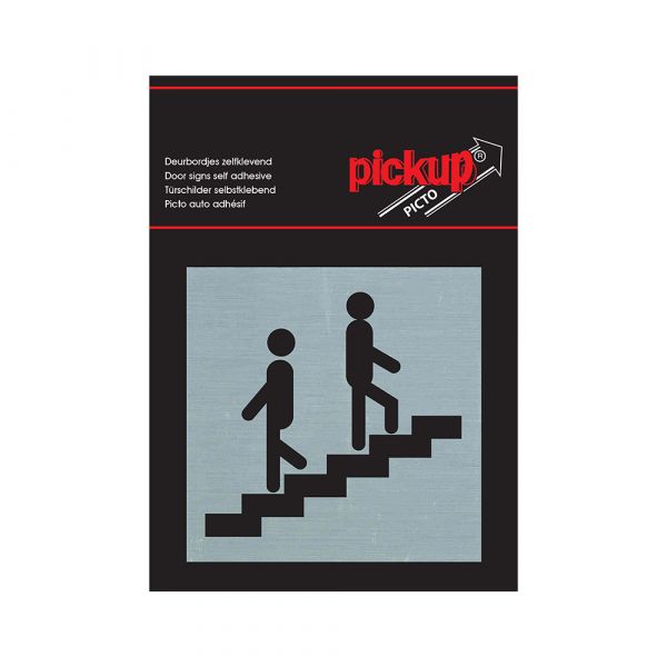 Panneau d'escalier en aluminium - 80x80 mm autocollant.