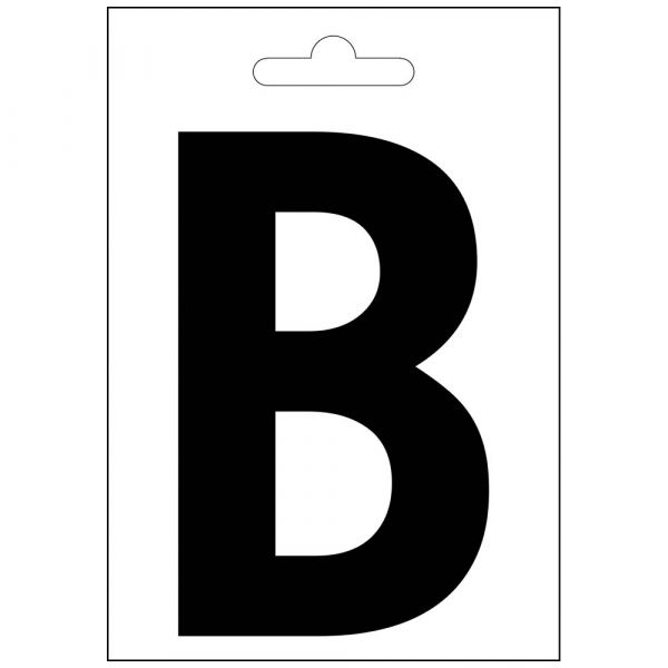 Lettre Nautic b noire 100 mm.