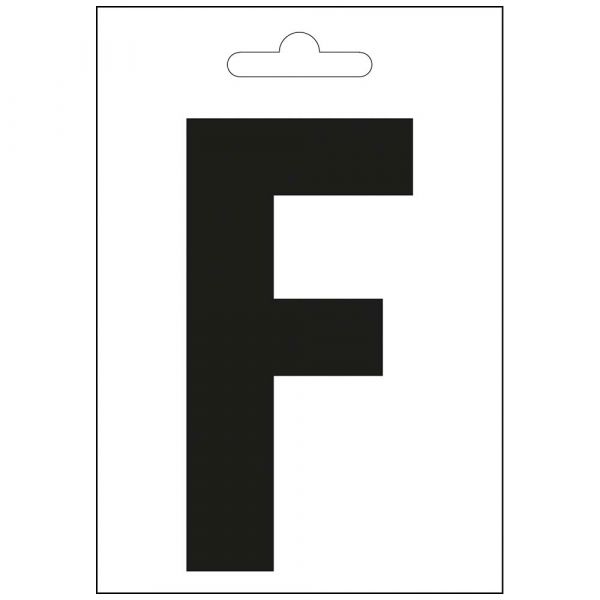 Lettre Nautic f noire 100 mm.