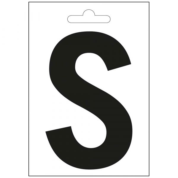 Lettre Nautic s noire 100 mm.
