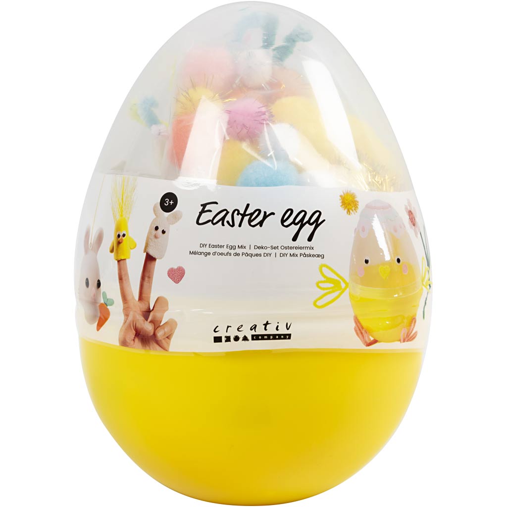 Creativ company boîte créative oeuf de Pâques, h: 19 cm, d 14 cm, 1 pièce