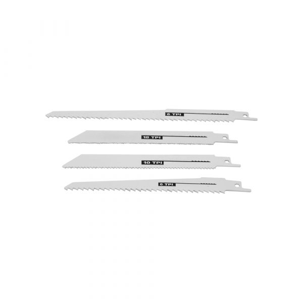 Jeu de scies alternatives bois métal 4 pcs.