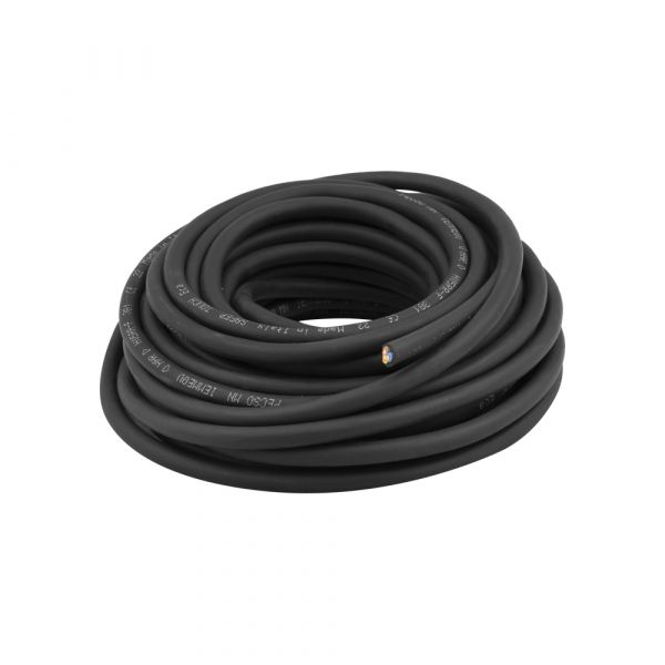 Câble domestique 3x1,0 noir 10 mètres