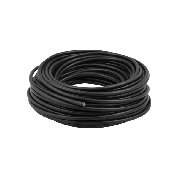 Câble domestique 3x1,0 noir 25 mètres.