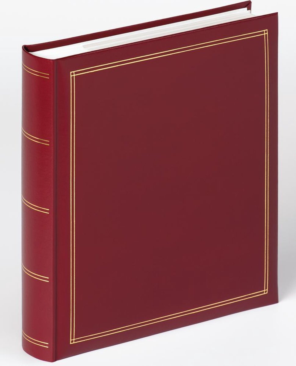 Walther me-139-r monza - album mémo - format 26 x 28 cm - 200 photos 13 x 18 cm - rouge