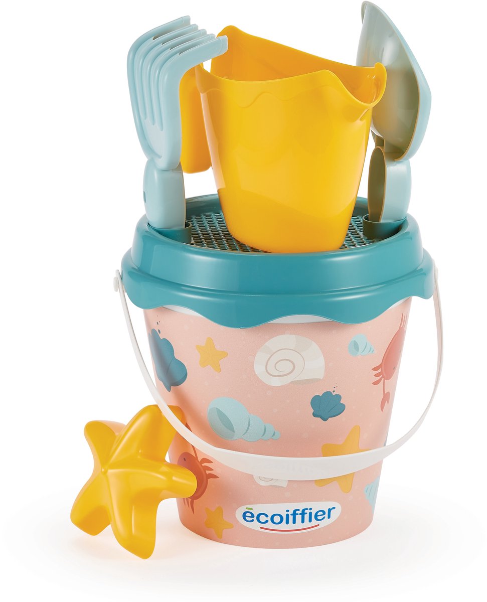 Ensemble seau océan Ecoiffier - 6 pièces.