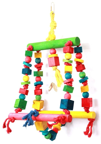 Perroquet à double balançoire Happy Pet Toy