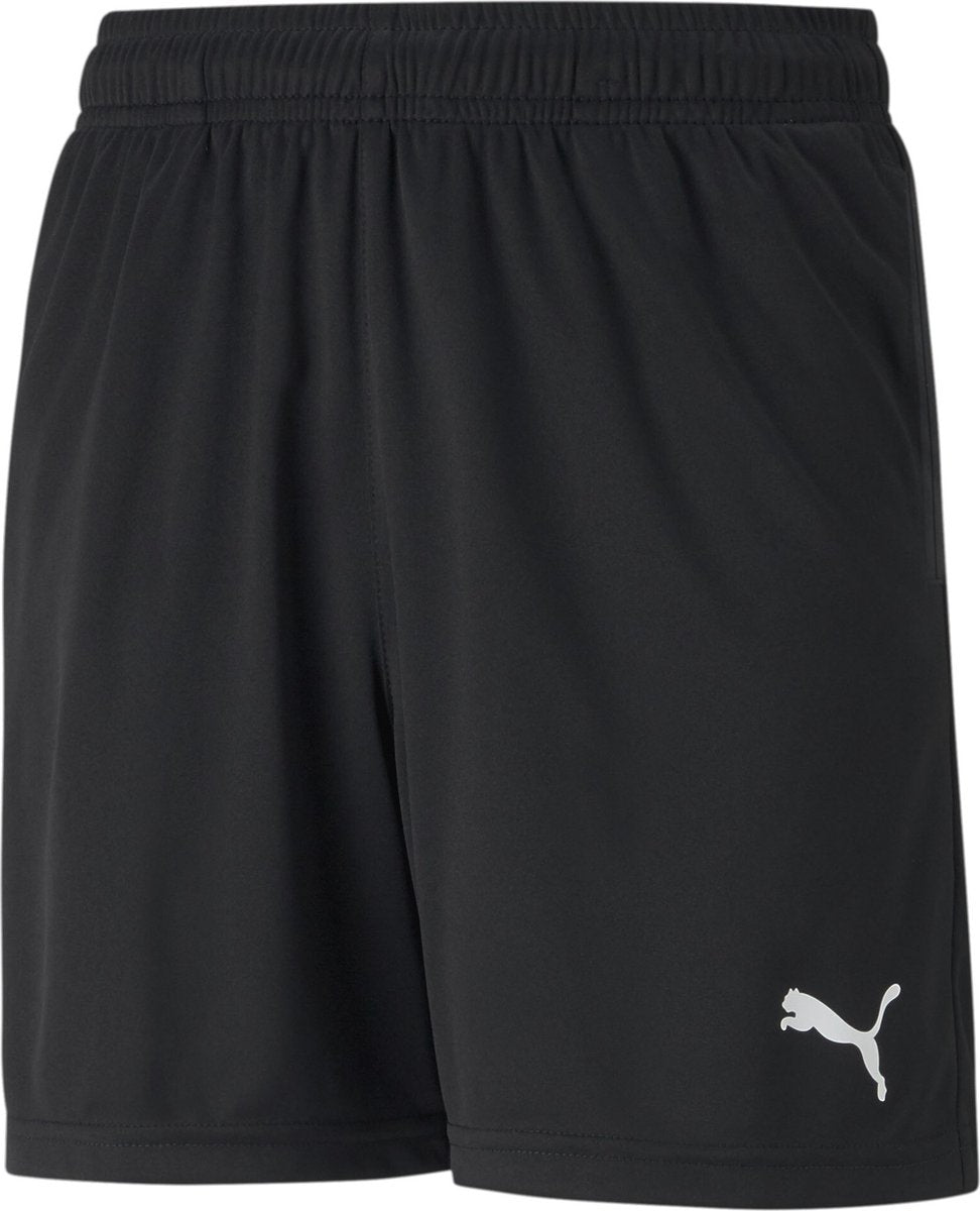 Puma teamrise training shorts jr pantalon de sport unisexe - noir- blanc
