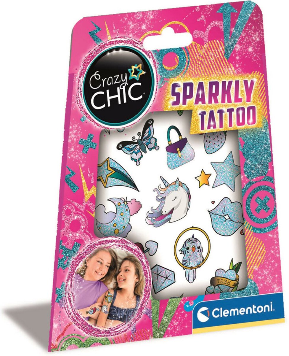 Clementoni Crazy Chic - Tattoo Urban Tattoo Glitter