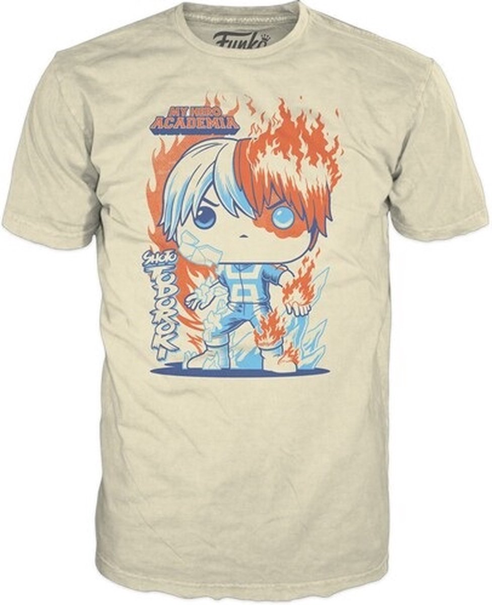 Tee-shirt en boîte Funko : my hero academia - shoto todoroki - m