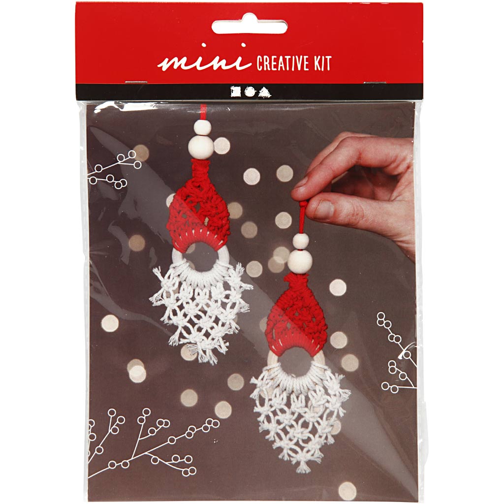 Creativ company mini kit créatif pendentif gnome de Noël