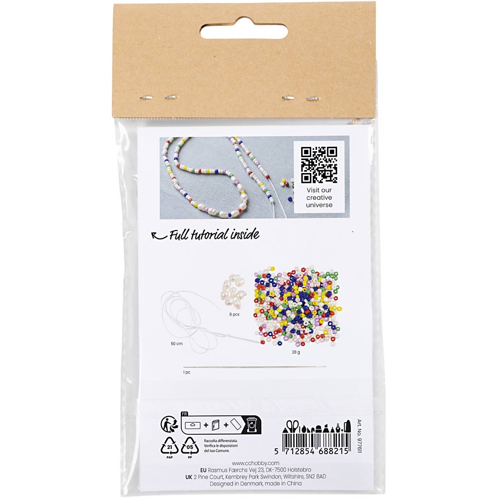 Creativ Company Mini Hobbyset Bijoux Colliers de perles d'eau fraîche