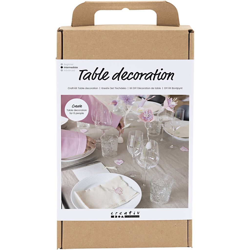 Creativ Company Hobbyset Table Decoration Couleurs pastel