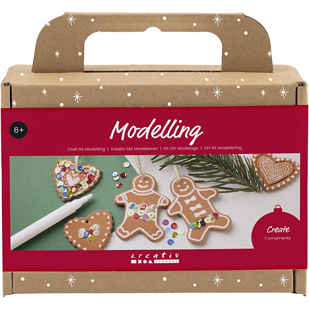Creativ company kit de modélisme, petites figurines de gâteaux, marron moyen, 1 boîte