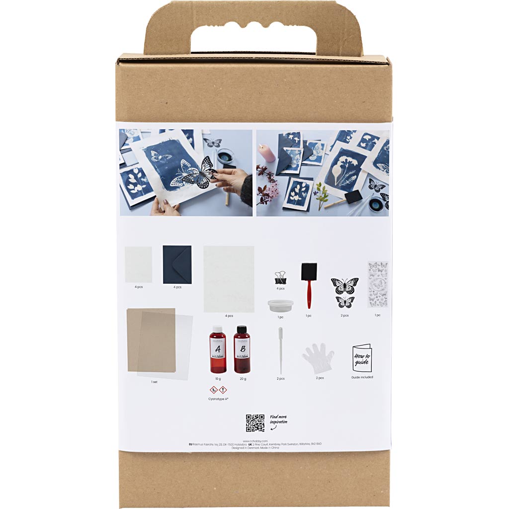 Creativ company hobby set cyanotype, bleu, 1 boîte