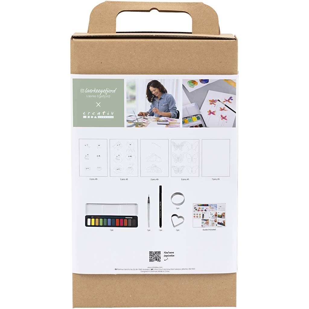 Creativ company hobby set aquarelle, 1 boîte