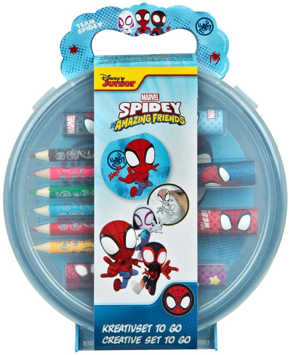 Ensemble de coloriage créatif Undercover Spidey avec autocollants et livre de coloriage.