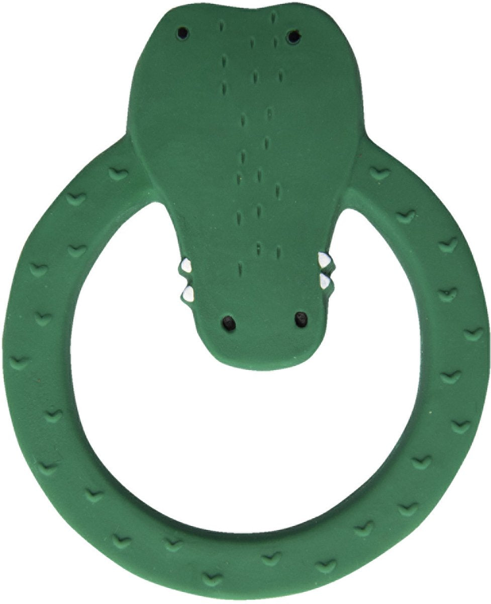 Anneau de dentition rond en caoutchouc naturel Trixie - Monsieur Crocodile