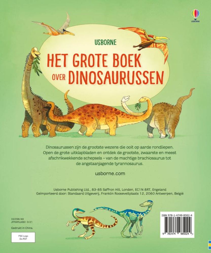 Le grand livre sur les grands dinosaures