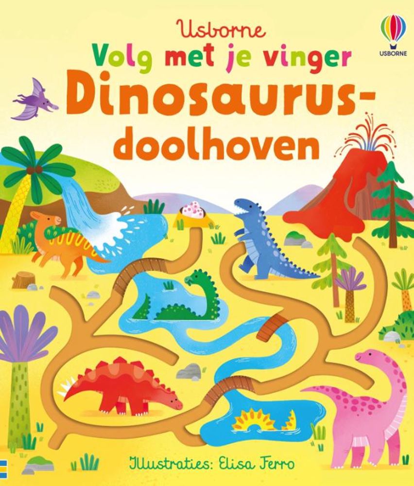 Usborne suivez avec votre doigt - labyrinthes de dinosaures