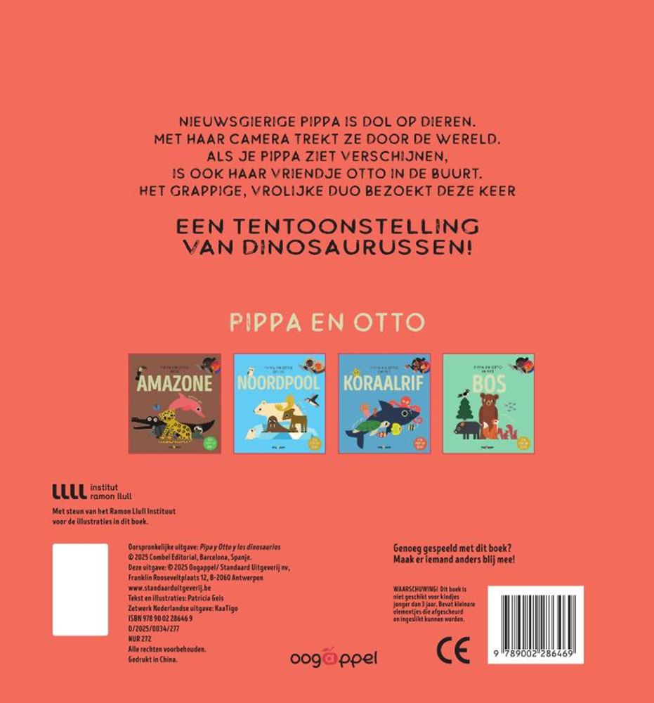 Les yeux de Pippa et Otto avec les dinosaures - un livre pop-up
