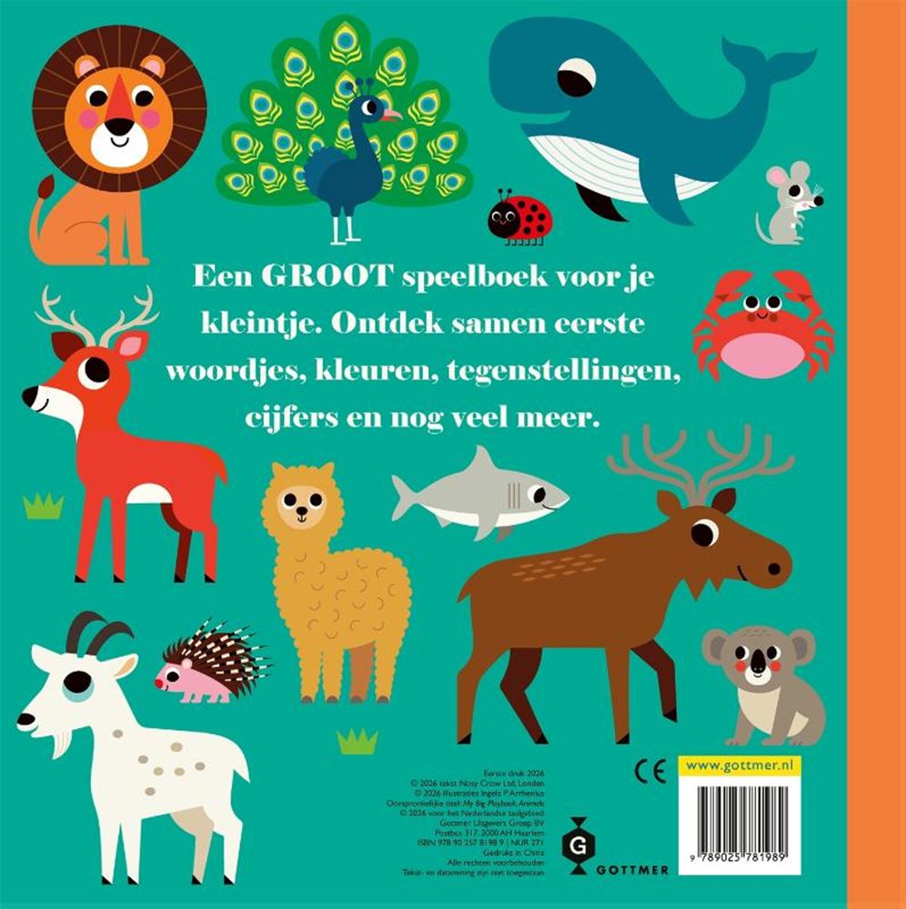 Gottmer mes grands animaux de livre de jeu