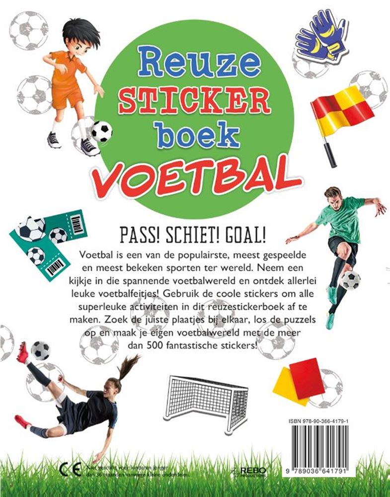 Rebo éditeurs livre d'autocollants géant football