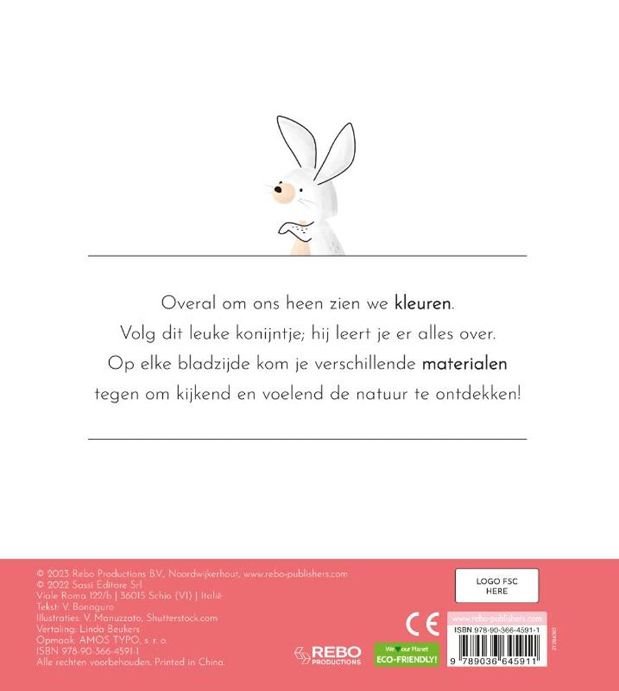 Les couleurs des éditeurs Rebo - premier livre tactile