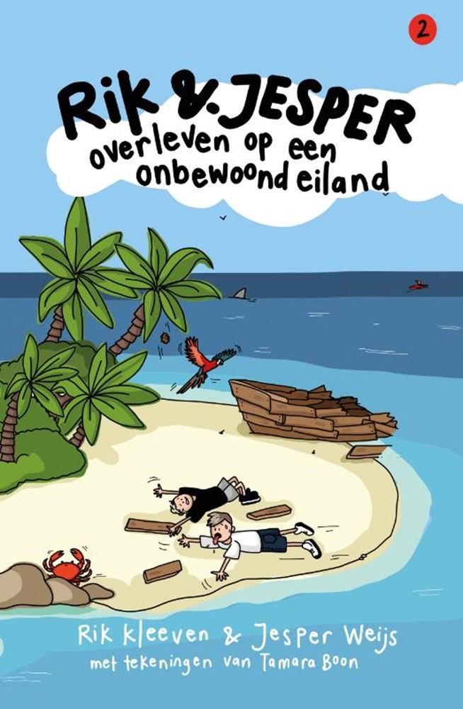 Rik et Jesper survivent sur une île déserte - livre pour enfants