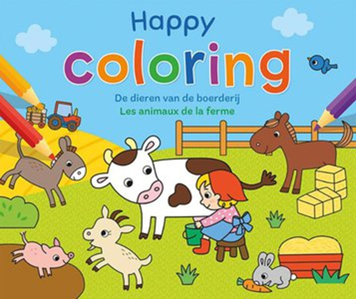 Coloriage Deltas joyeux - les animaux de la ferme