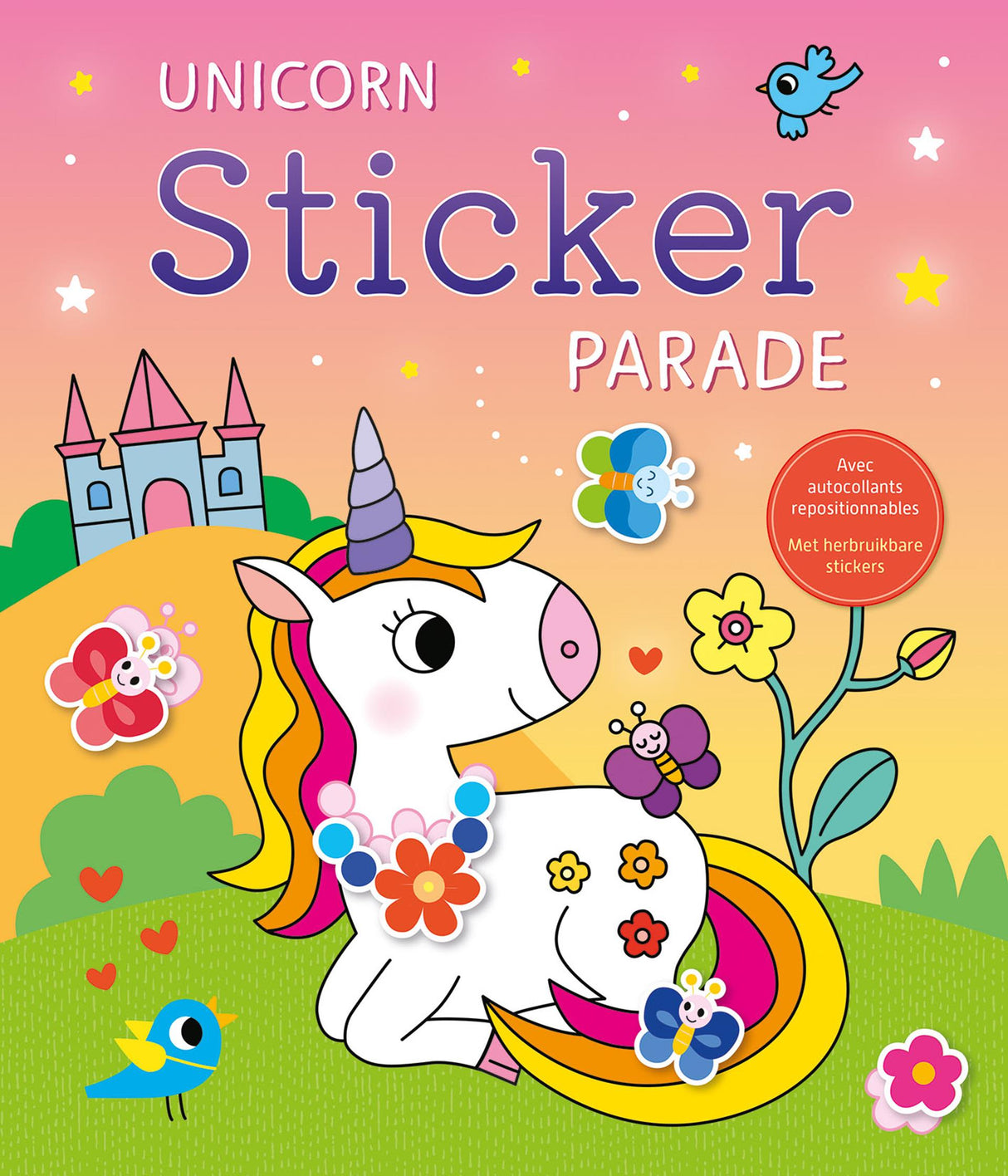 Défilé d'autocollants licorne Deltas