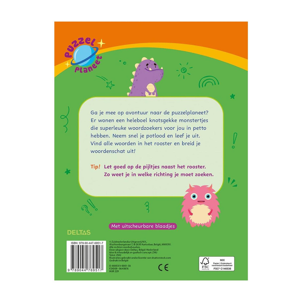 Planète puzzle Deltas - recherches de mots super cool 8-10 ans
