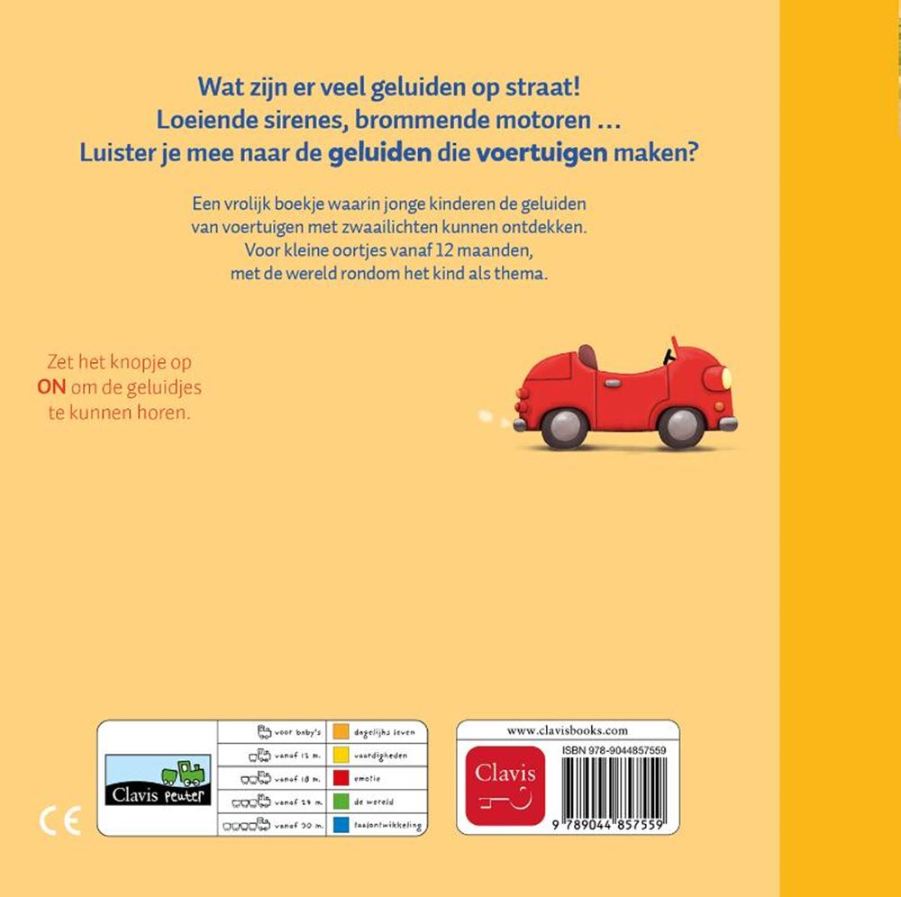 Camion de pompier de jour Clavis et autres véhicules (livret sonore)