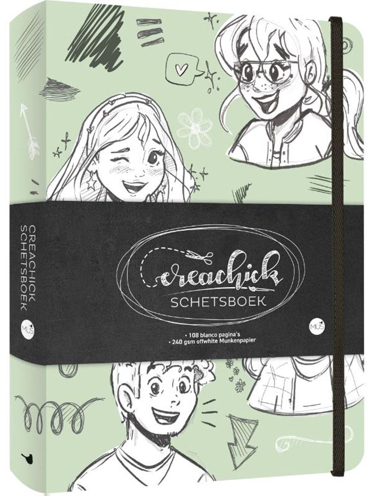 Kluitman creachick a5 carnet de croquis 108 pages