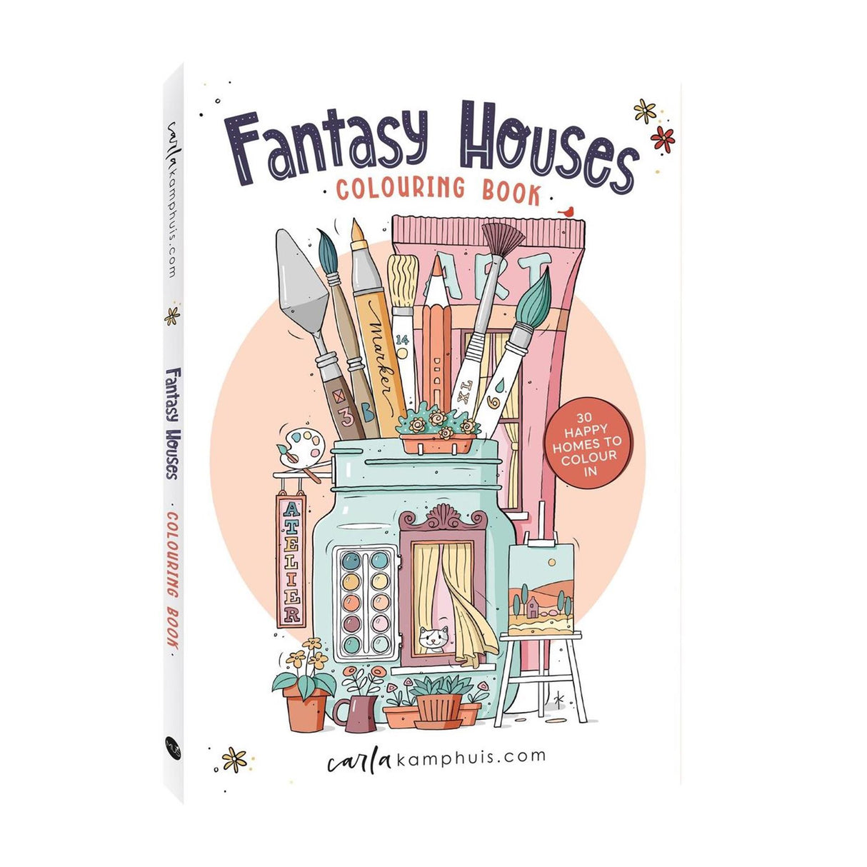 Kluitman Carla Kamphuis Fanasy maisons livre de coloriage