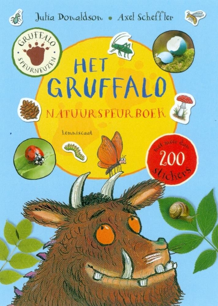 Livre central abritant le livre de recherche sur la nature du Gruffalo. 5+
