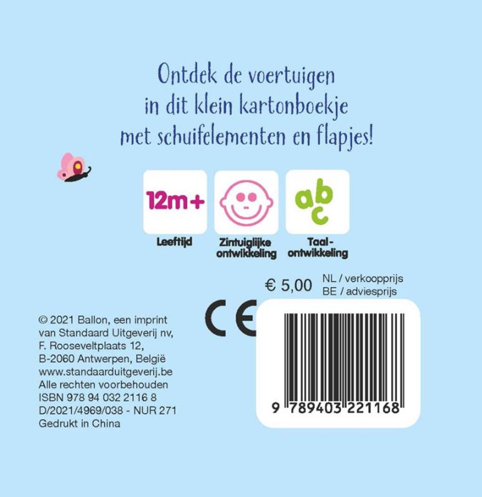 Éditeur standard mon petit livre coulissant - véhicules 12m+
