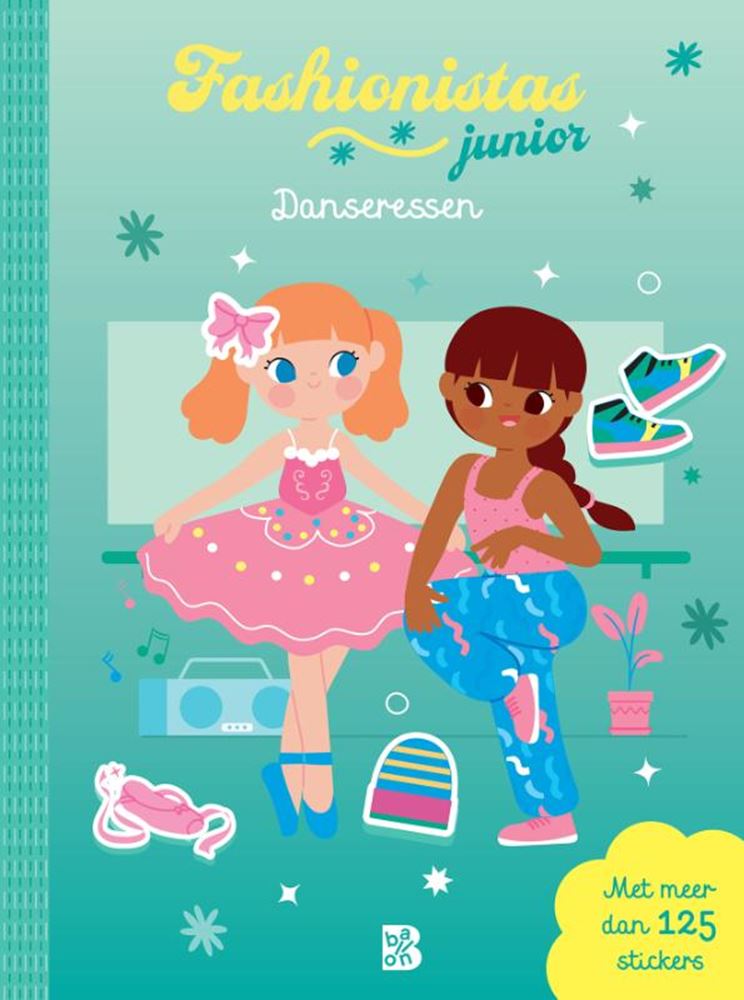 Livre d'autocollants éditeur standard fashionistas danseuses juniors - 125 autocollants