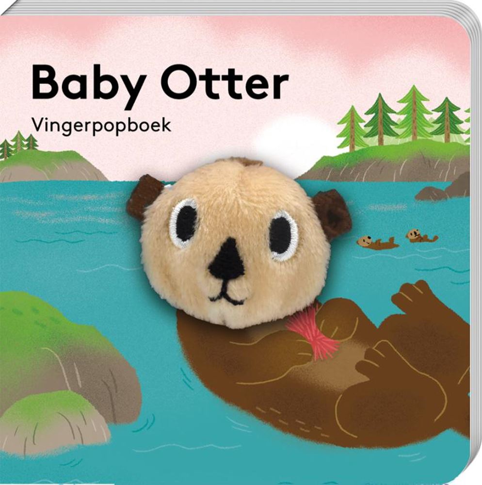 Livre de marionnettes à doigts bébé loutre. 1+