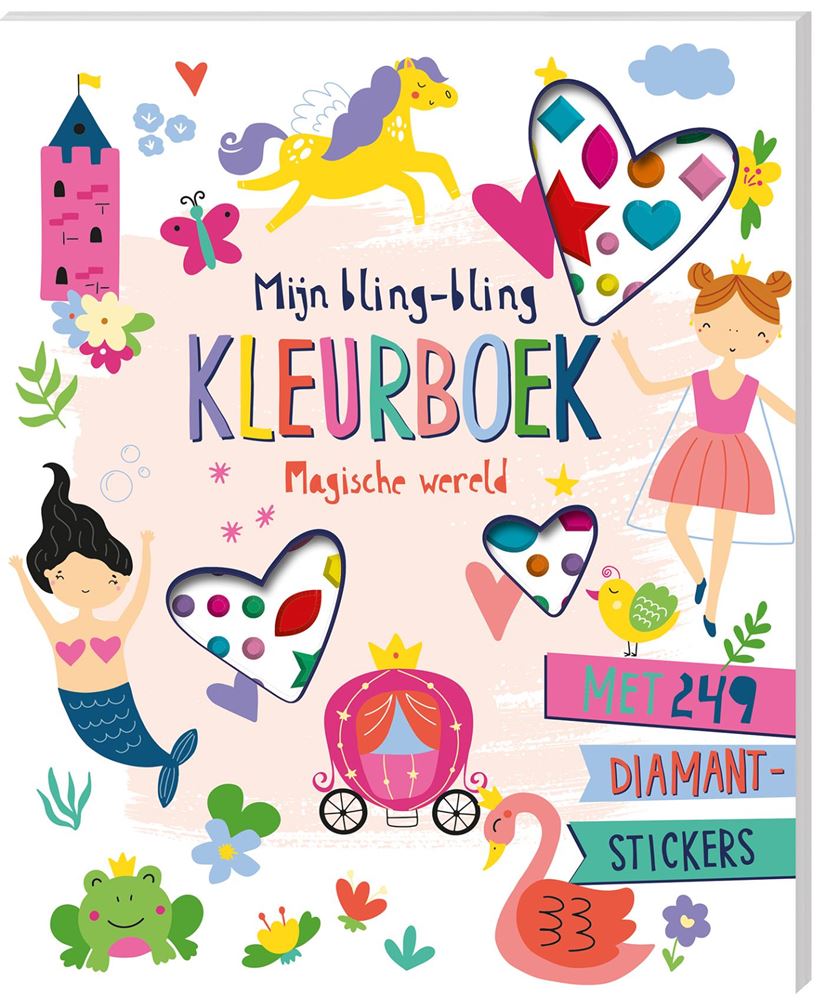 Interstat mon livre de coloriage bling-bling - monde magique